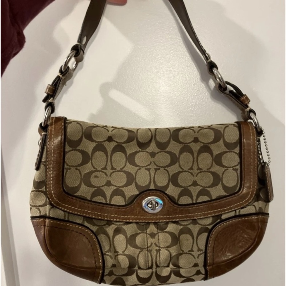 Coach Chelsea Soho Signature Flap Hobo
